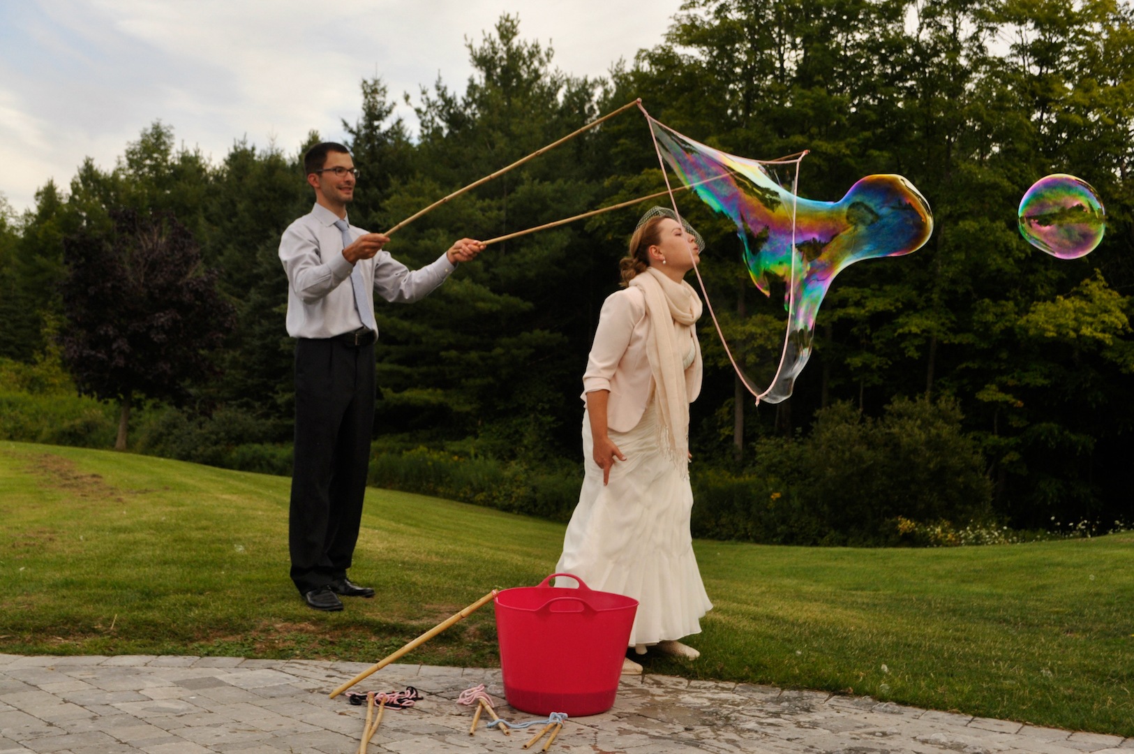 Seifenblasen zur Hochzeit
