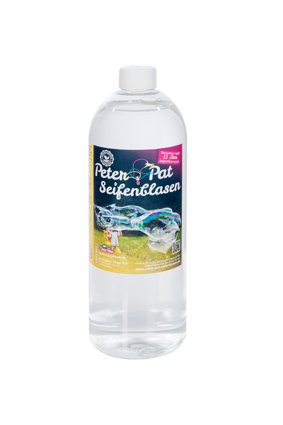 1 Liter Riesenseifenblasen Konzentrat mit WOW-Effekt, ergibt 11 Liter Seifenblasen Flüssigkeit