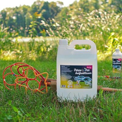 Flüssigkeit 5 Liter, fertige Seifenblasenflüssigkeit für Riesenseifenblasen
